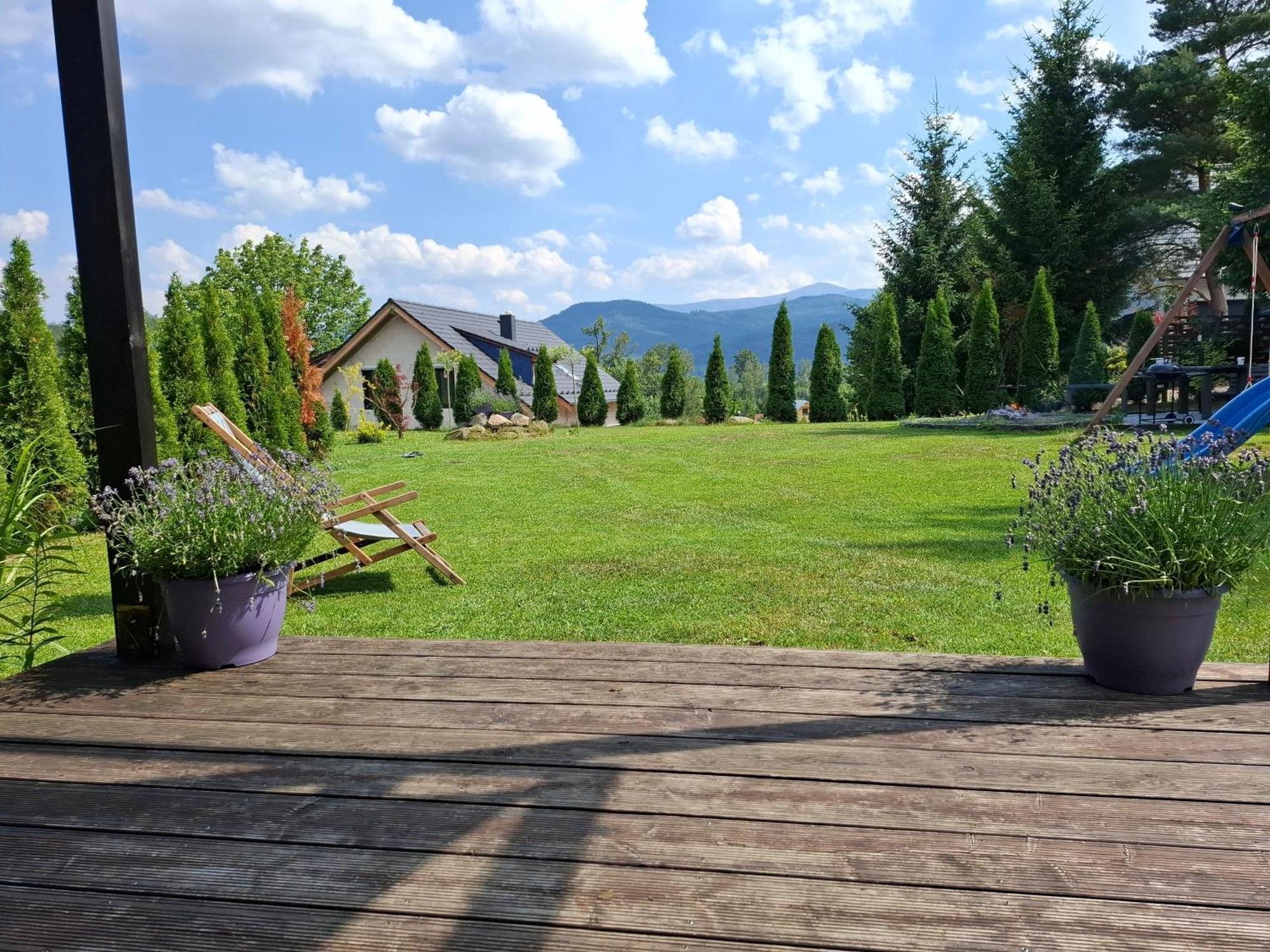Dom Ukromki Z Kominkiem I Widokiem Na Sniezke Sosnówka Dış mekan fotoğraf
